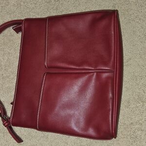 Charter Club Red Shoulder Bag with Sleek Design